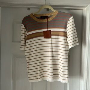 Loro piana silk knit blouse